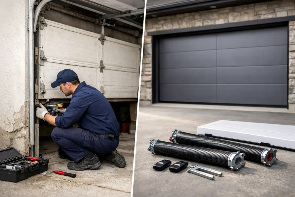 Repair vs Replace Garage Door: What Pays Off?