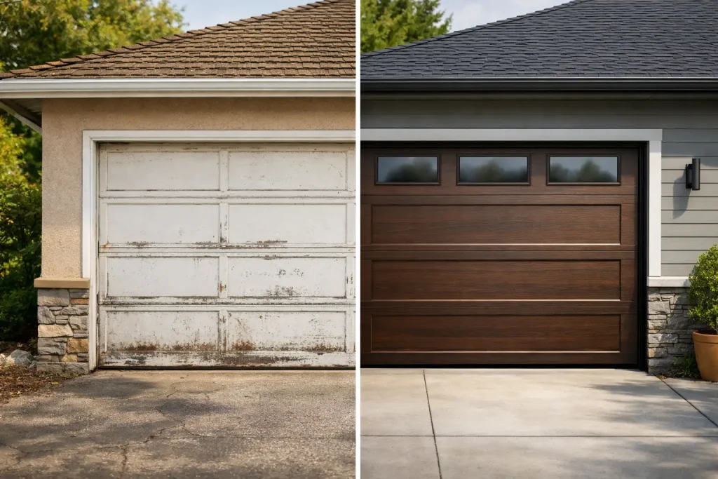 Garage Door Makeover Before After Results