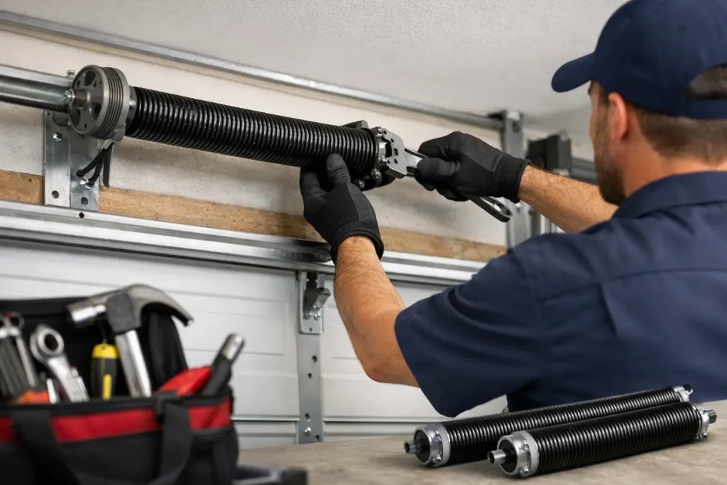 Garage Door Torsion Spring Replacement