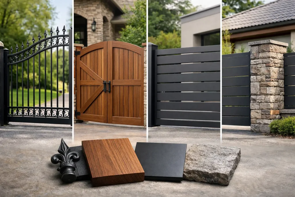 Best Driveway Gate Materials for Homes Compared