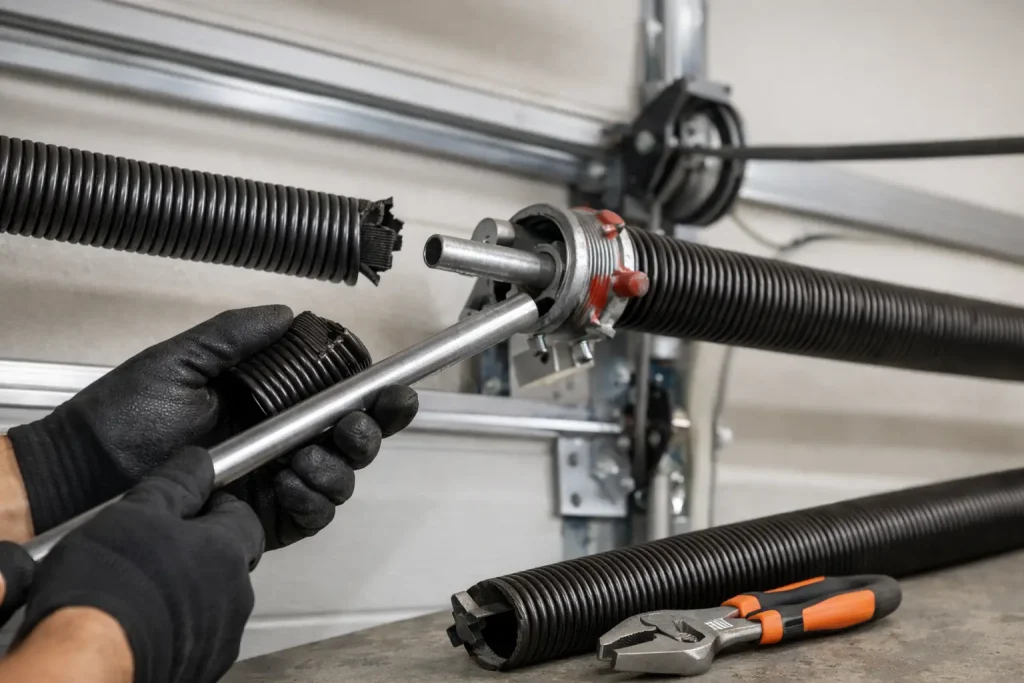 How to Fix Broken Garage Door Spring Safely