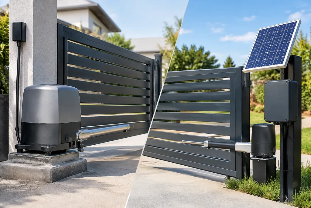 Electric Versus Solar Openers for Your Gate